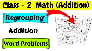 Class 2 Math Addition Worksheet  Regrouping Numbers Class 2 Math Worksheet Class 2  Grade 2 Maths [upl. by Jonell468]