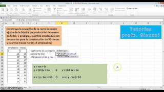 Correlación y regresión lineal en excel [upl. by Emee156]