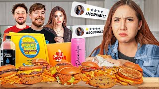 24 horas sobreviviendo con comida de Youtubers 🍗 🍔  Carolina Díaz [upl. by Lauer]