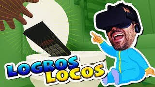 TIRANDO OBJETOS AL VÁTER CON LOS LOGROS MAS LOCOS  Baby Hands VR [upl. by Inele513]