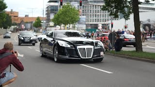 AMG MEETS MOTORWORLD 2K17  Maybach Exelero  SLS E Drive  AMG GTR  NsCars [upl. by Adala]