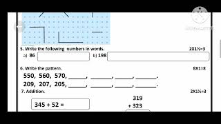 SA1 3rd standard Mathematics  Model question paper 3ನೇ ತರಗತಿ ಗಣಿತ [upl. by Mlawsky]