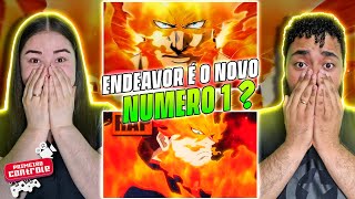 Rap do Endeavor  O NOVO NUMBER ONE  Boku no Hero  A Chama da Paz  TK RAPS  REACT EM CASAL [upl. by Maurits]