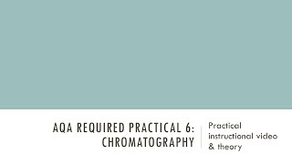 Chromatography GCSE Chemistry Required Practical 6 [upl. by Alaehcim]