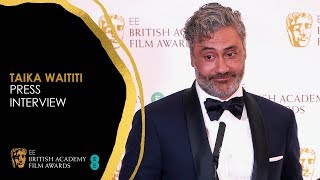 Taika Waititi Charming Reporters for 7 Minutes at the BAFTA Film Awards  EE BAFTA Film Awards 2020 [upl. by Hanala]