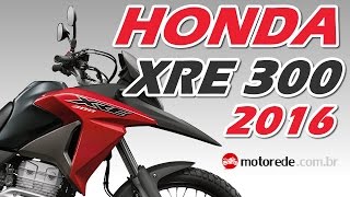 Nova Honda XRE 300 2016  especificações e detalhes  Motorede [upl. by Etteneg153]