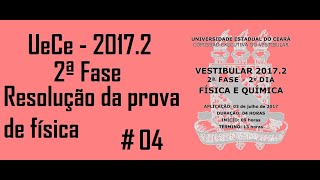 FÍSICA–UECE–20172–2ª FASE Questão04 Considere um resistor ligado a uma bateria e dissipando calor [upl. by Jones]