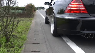 s600l w220 エキマニ マフラー Exhaust Sound Headers amp Muffler） TGSASAKI2 [upl. by Irovi]