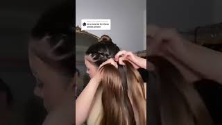 Going to bed braids tutorial hairstyles nightroutine [upl. by Ikkim]