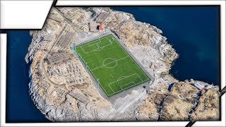 Football Stadium in Henningsvær the worlds most awesome football stadium [upl. by Griseldis]