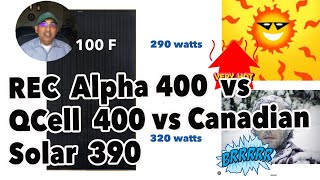 REC vs QCell vs Canadian Solar Panels [upl. by Kalli]