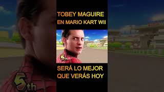 Tobey Maguire n Mario Kart tobeymaguire mario mariokart supermario racing spiderman funny xd [upl. by Aseyt847]