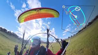 Paramotoring at Thistle Field circuit land and taxi [upl. by Aisital]