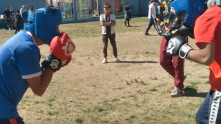 Jonathan vs Amarilla Sparring de Boxeo [upl. by Ailhad91]