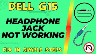 Dell G15 Headphone Jack Not Working After Update  Headphones one side not working [upl. by Adlih]