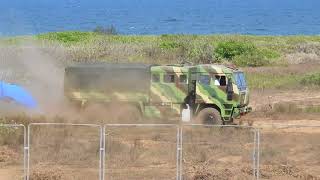 Ashok Leyland Field Artillery Truck negotiates off road conditions [upl. by Nonez876]