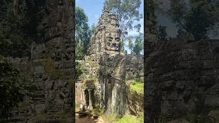 The East Gate of Angkor Thom Siemreap Cambodia travel fly history angkortempleguide tourist [upl. by Pfosi]