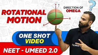 ROTATIONAL MOTION in 1 Shot  All Concepts Tricks amp PYQs  NEET Crash Course  UMEED 20 [upl. by Hgielram520]