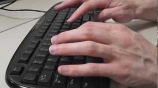 Fingers typing on keyboard FREE STOCK FOOTAGE [upl. by Hudson]