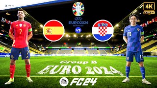 FC 24  Spain Vs Croatia  UEFA EURO 2024 Group Stage Full Match  PS5™ 4K60 [upl. by Adnahsar]