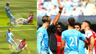 Granit Xhaka Red Card vs Mancity  Is it A Harsh decision [upl. by Asil702]