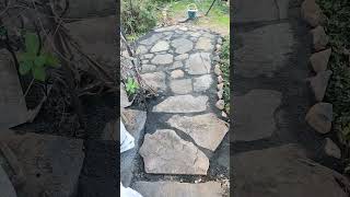 DIY FLAGSTONE PATH 😀 [upl. by Attenad]