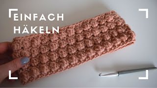 Einfaches Stirnband häkeln mit Bobbeln [upl. by Theressa]