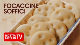 FOCACCINE SOFFICI di Benedetta Rossi  Ricetta TV Fatto in Casa per Voi [upl. by Ajuna]