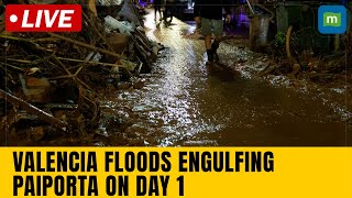 Live Video shows water engulfing Spanish town on day one of floods  N18G [upl. by Zimmerman]