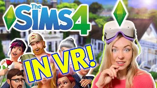 I played Sims 4 in VR on QUEST 2 and it BLEW MY MIND Gameplay and tutorial using VorpX [upl. by Yemaj280]