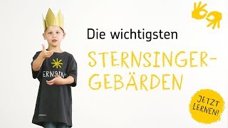 Die wichtigsten SternsingerGebärden – jetzt lernen [upl. by Barbaraanne]