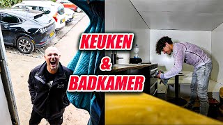 SAMEN WERKEN AAN ONZE CAMPER BUS  KEUKEN amp BADKAMER KLAAR 134 [upl. by Novled]