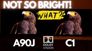 Dolby Vision Bright on Sony A90 is not so BRIGHT compared with LG OLED C1 [upl. by Roxane]