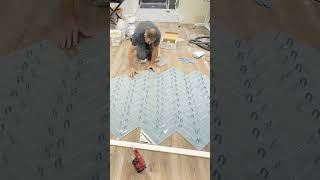 Herringbone Tile Layout [upl. by Atlas]