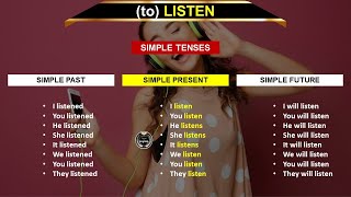 to LISTEN  Simple Tenses [upl. by Ut237]