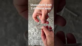 Sheepshank knot 2 different ways [upl. by Hallock58]