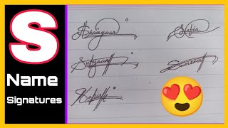 S signature style  signature like a billionaires  pk signatures  five signature for S [upl. by Oigroeg853]