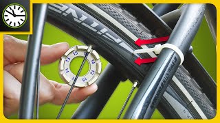 Achter am Fahrrad reparieren – Laufrad zentrieren ohne ProfiTools [upl. by Hsaka501]