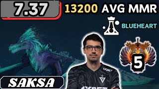 737  Saksa WINTER WYVERN Hard Support Gameplay RANK 5  Dota 2 Full Match Gameplay [upl. by Nagn]