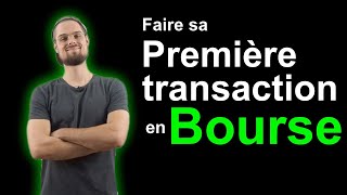 Comment faire sa première transaction en bourse🤑 [upl. by Anot506]