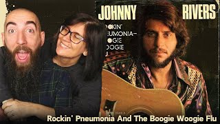 Johnny Rivers  Rockin Pneumonia And The Boogie Woogie Flu REACTION with my wife [upl. by Apoor]