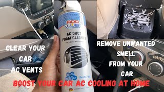 Boost Your Cars AC Cooling in 10 Minutes  DIY Car AC Vent Cleaning with ADDLUB Ac Cleaner  Review [upl. by Megdal]