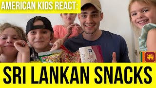 American Kids react to Sri Lankan snacks 😬😋 [upl. by Aisaim]