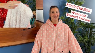 MinilnTheBox Wearable Blanket Hoodie soft warm and comfortable [upl. by Isolt796]