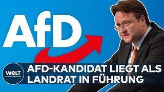 LANDRATSWAHL IN THÜRINGEN AfDKandidat liegt vorn  Stichwahl entscheidet über Südthüringer Landrat [upl. by Rostand]