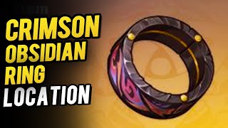 All Crimson Obsidian Ring Location FlowerFeather Clan Chest  Genshin Impact 52 [upl. by Niawd]