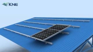 KNE Metal Roof Mounting System KMB Series for Solar Panels [upl. by Aleta]