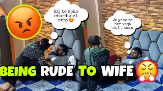 Being Rude to my WIFE Prank😡😭 She Started crying😩  Prank On Wife  Prank VideoMrandMrsGautam [upl. by Enelrahc]