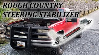 Rough Country Steering Stabilizer Install [upl. by Ealasaid884]