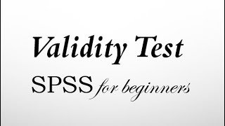 Validity Analysis for SPSS malayalam spss validity analysis [upl. by Aronal]